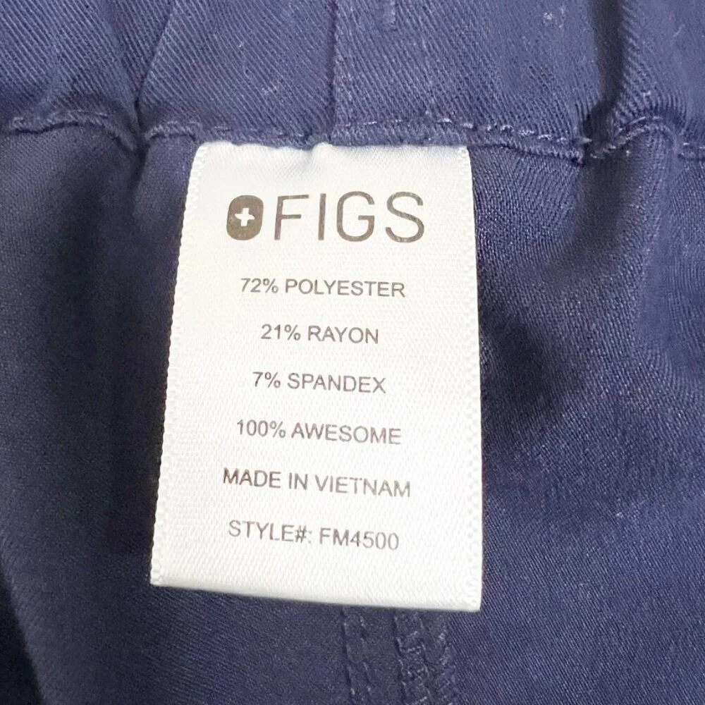 Figs Technical Collection Pisco Basic Scrub Pants Men's Size XL Navy Pull On